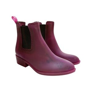 Jeffrey Campbell Havana matte purple Chelsea Rain boots/Last Stormy/Women size 9